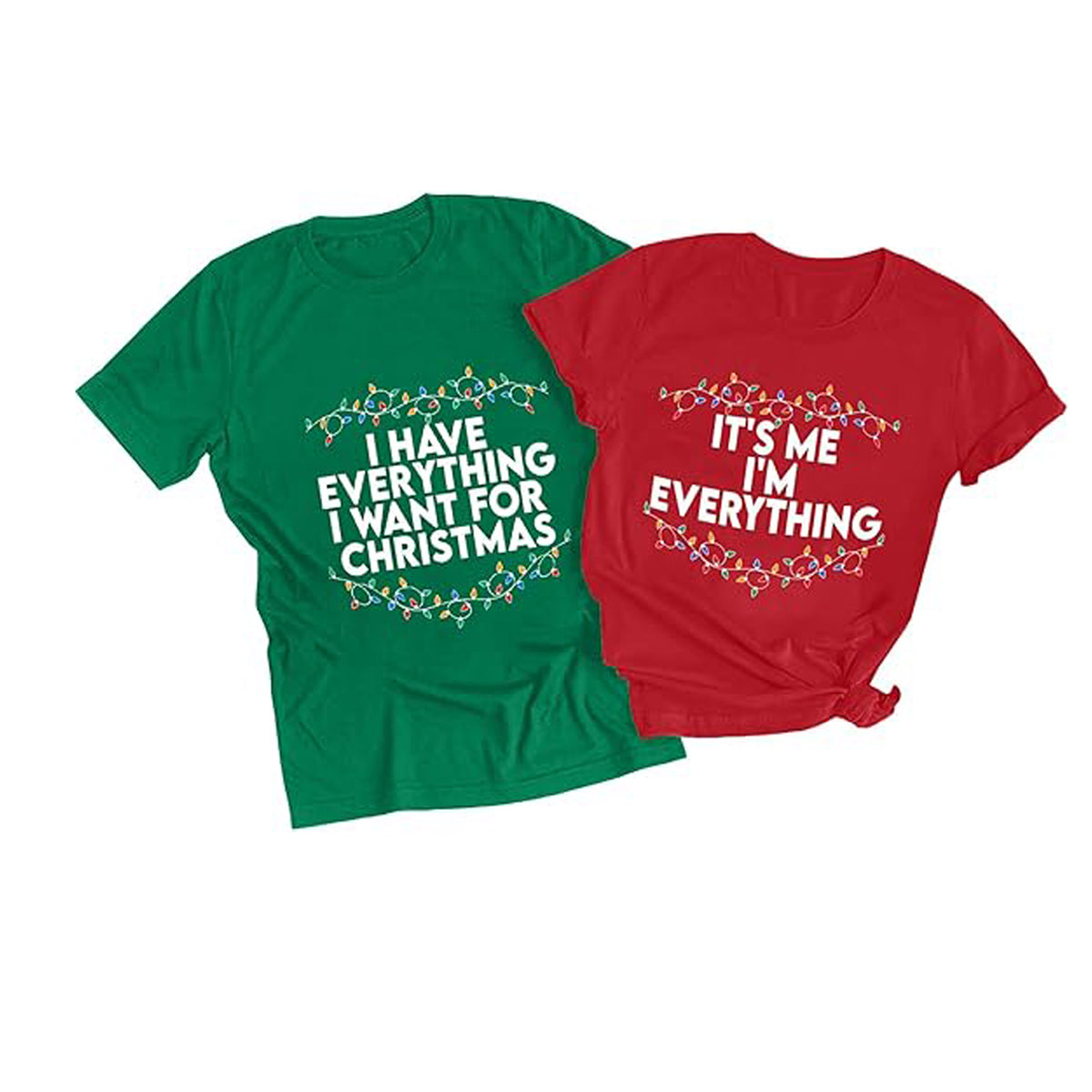 Christmas Couples Shirts His and Her Matching Xmas Outfits Sets Funny Christmas Family Pajamas Short Sleeve Tees Top