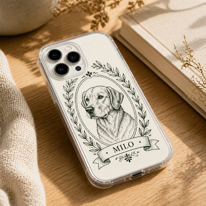 Cameo Laurel Pet Portrait Phone Case - Personalized Phonecase 616191ed-3335-48d4-9fc1-8a912af1e090.jpg