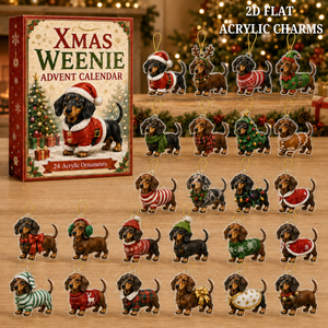 Xmas Weenie Advent Calendar 2026 - 24-Day Festive Countdown, Acrylic Charms Blind Box - Gift For Dachshund Lovers 6168eb0c-0402-43a4-93a3-cb1ab9663db1-text.png