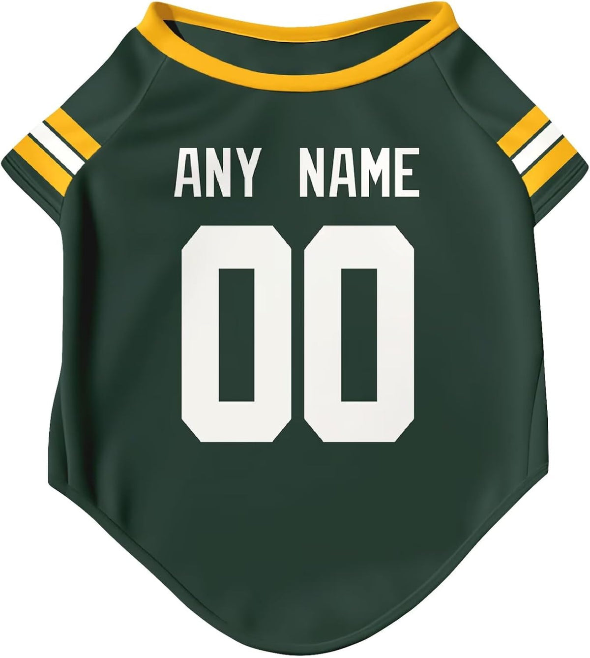 Green Bay Dog T-Shirt Pet Clothes Jersey for Dogs Custom Name and Number Gifts Gift For Your Dog