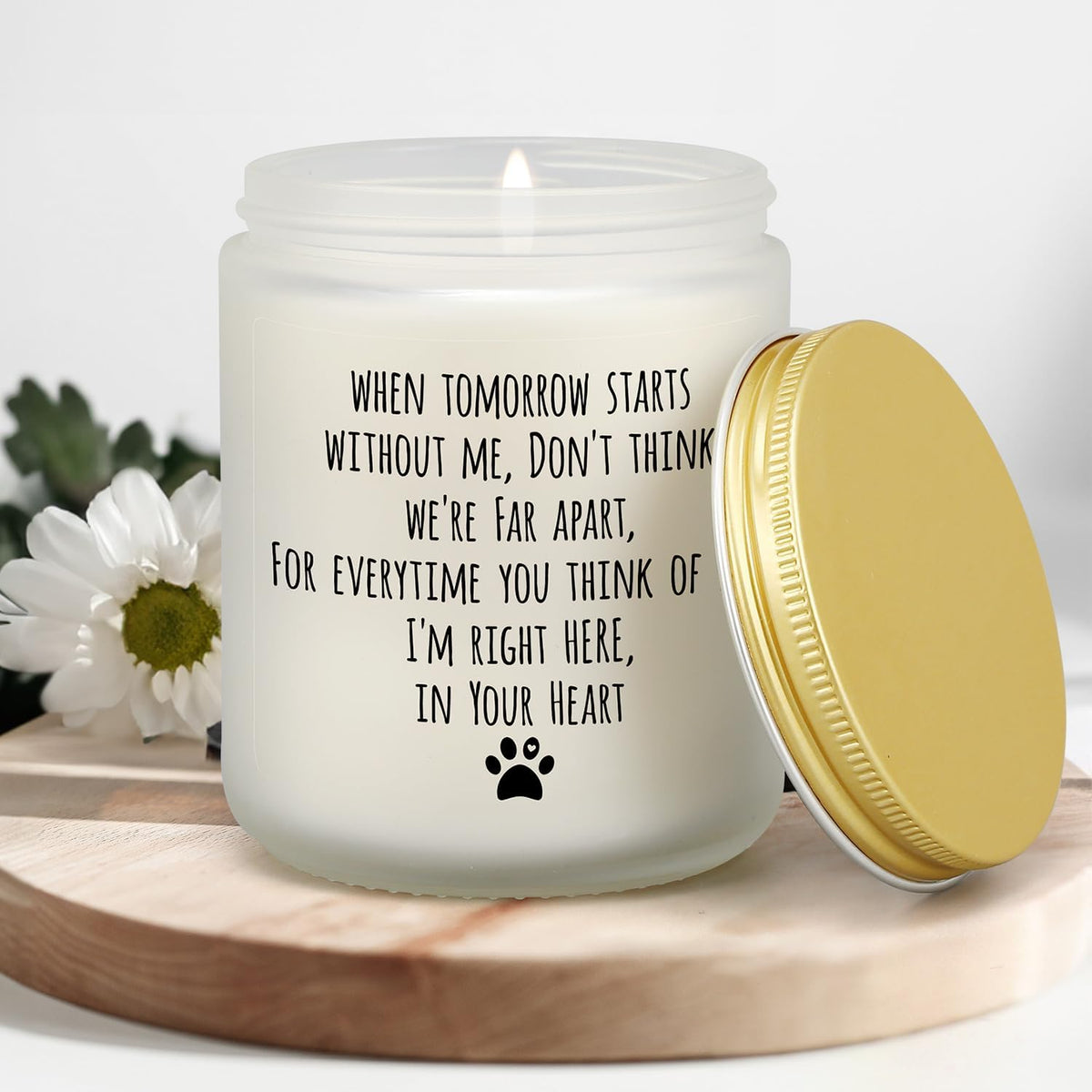 Dog Memorial Gifts for Loss of Dog, Pet Loss Gifts, Sympathy Candle for Cats Doggie Passing Away, Bereavement Remembrance Grief Condolence Present for Pet Lovers Friends Families in Memory of Doggie