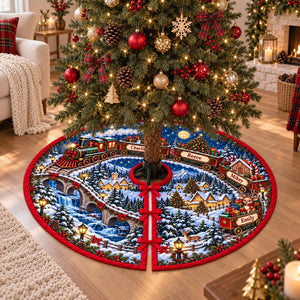 Personalized Quilted Christmas Tree Skirt: Winter Train, Custom Family Gift 61831c4a-97f3-4f9c-9d9e-65c39f900a32-il_1588xN.8554087174_806l.jpg