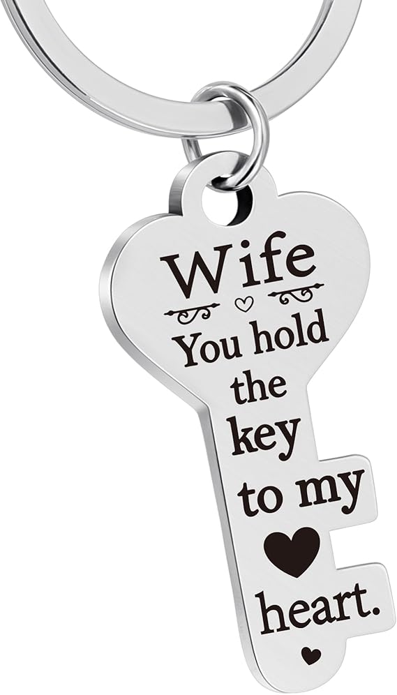 You Hold The Key To My Heart Custom Keychain unique wifey mothers day gift ideas for her; Give gift for wife mom grandma girlfriend from boyfriend husband