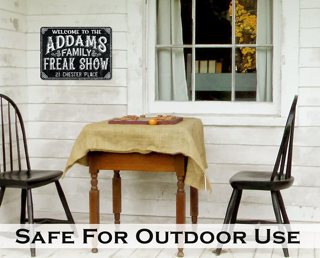 Personalized Freak Show Custom Metal Sign Halloween Decoration Custom Halloween Sign Decor Halloween Gift