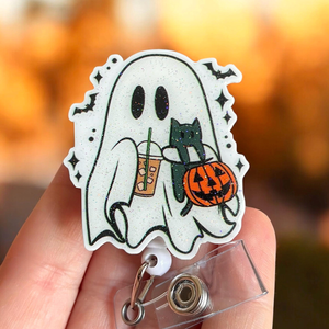Halloween Badge reel - Coffee Ghost badge reel Retractable badge - Badge topper - ID holder - Spooky Cute ghost - Nurse - Medical - 61935743-33e5-4285-a02d-e5da00730026-3.png
