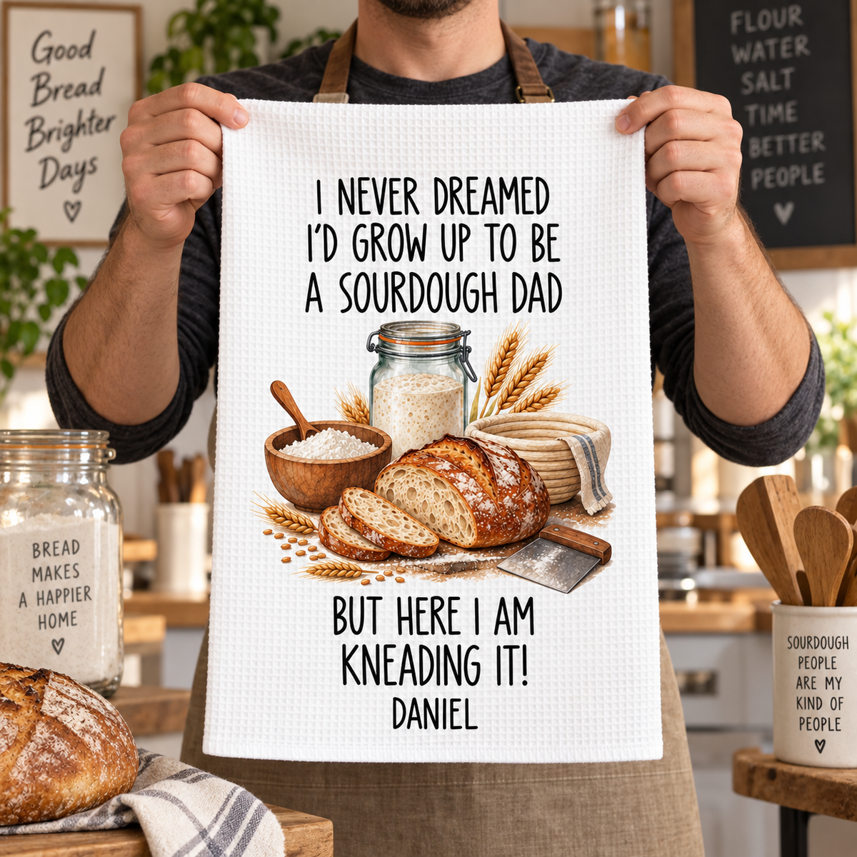 Personalized Sourdough Dad Kitchen Towel – Funny Bread Baking Gift for Dad, Custom Name Waffle Tea Towel 619a186b-247f-4376-9b1f-0ba65aa0c1b2-Image-Sep-25-2026-04_45_27-PM-3-.png