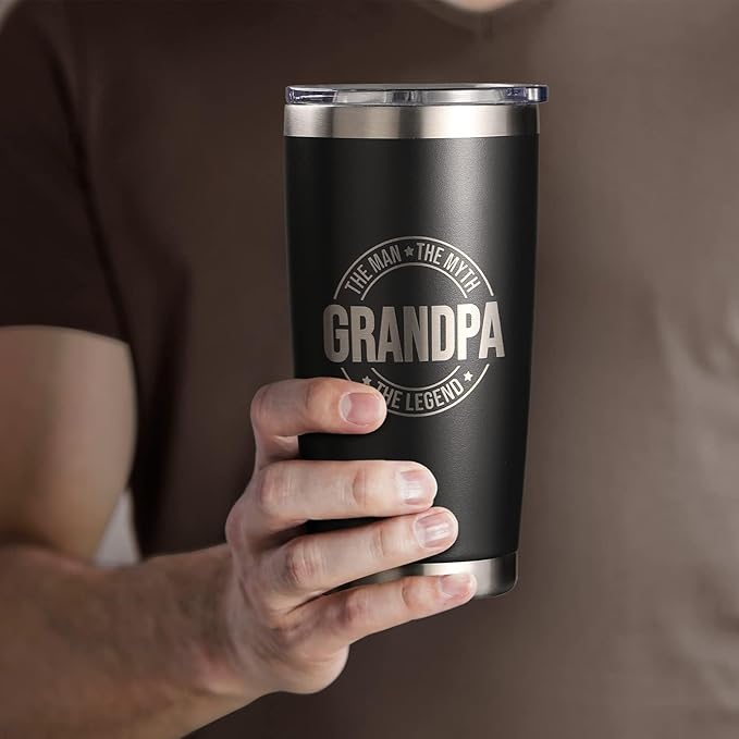 Gifts for Grandpa, Fathers Day Grandpa Gifts for Grandfather Men from Granddaughter, Grandson, Grandkids, 20 OZ Tumblers