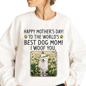 Custom Dog Mom Gift Mother's Day 2025, Custom Dog Mom Shirt, Gift for Mom, Grandma, Birthday, Mother's Day, Christmas