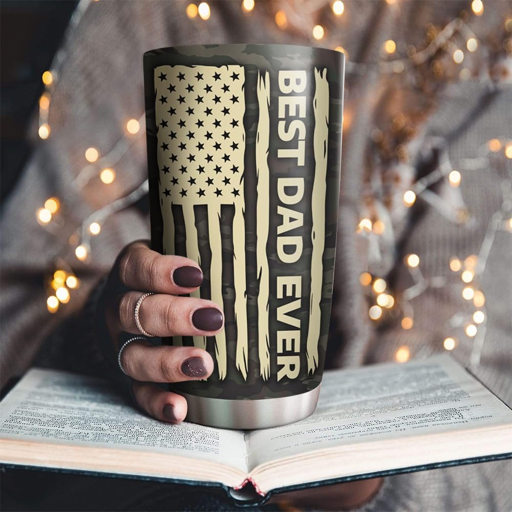 Personalized Dad Tumblers with Kids Names, Father's Day Tumbler, Gift for Fathers Day, Best Dad Ever Tumbler, Dad's Fist Bump, Custom Gifts for Father from Kids