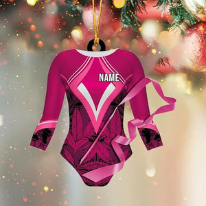 Custom Gymnastics Leotard Ornament 2d Personalized Name Christmas Decoration