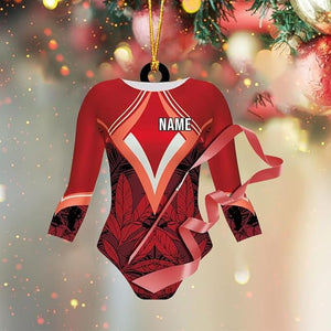 Custom Gymnastics Leotard Ornament 2d Personalized Name Christmas Decoration