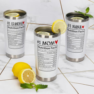 Mom Gifts Stainless Tumbler, Valentine's Day Gifts for Moms from Daughter Son Husband - Best Mom Ever Gifts, Birthday Gifts for Mom Grandma