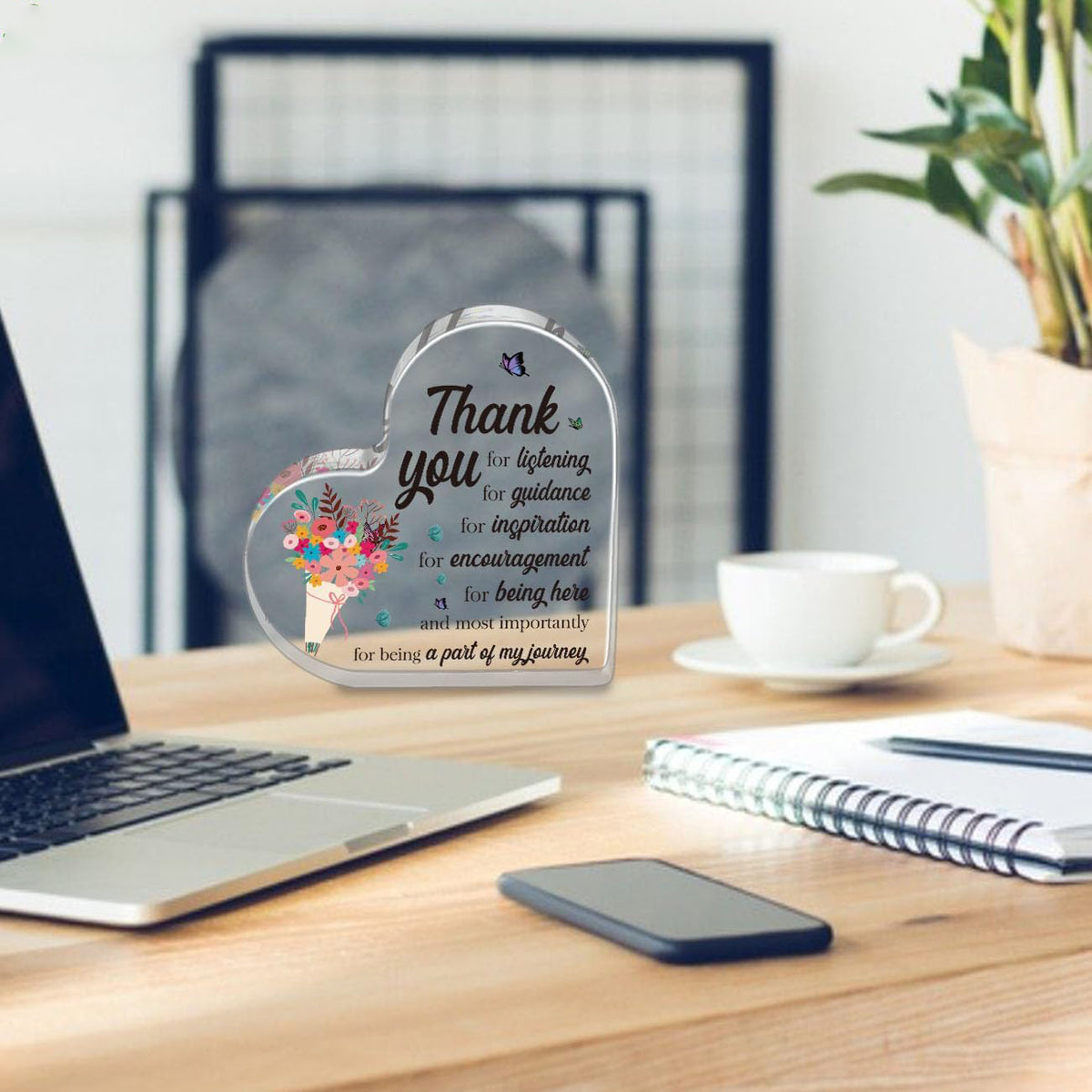 Thank You Teacher Gifts for Women Boss Principal Teacher Appreciation Gifts Bulk Gift for Coworker Boss Lady Therapist Supervisor Mentor Secretary Gift Acrylic Plaque Office Desk Decoration