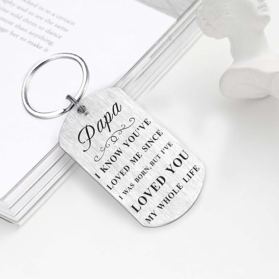 Papa Gifts for Men, Remember I Love You Papa Present, Personalized Fathers Day Birthday Gift from Granddaughter Grandson