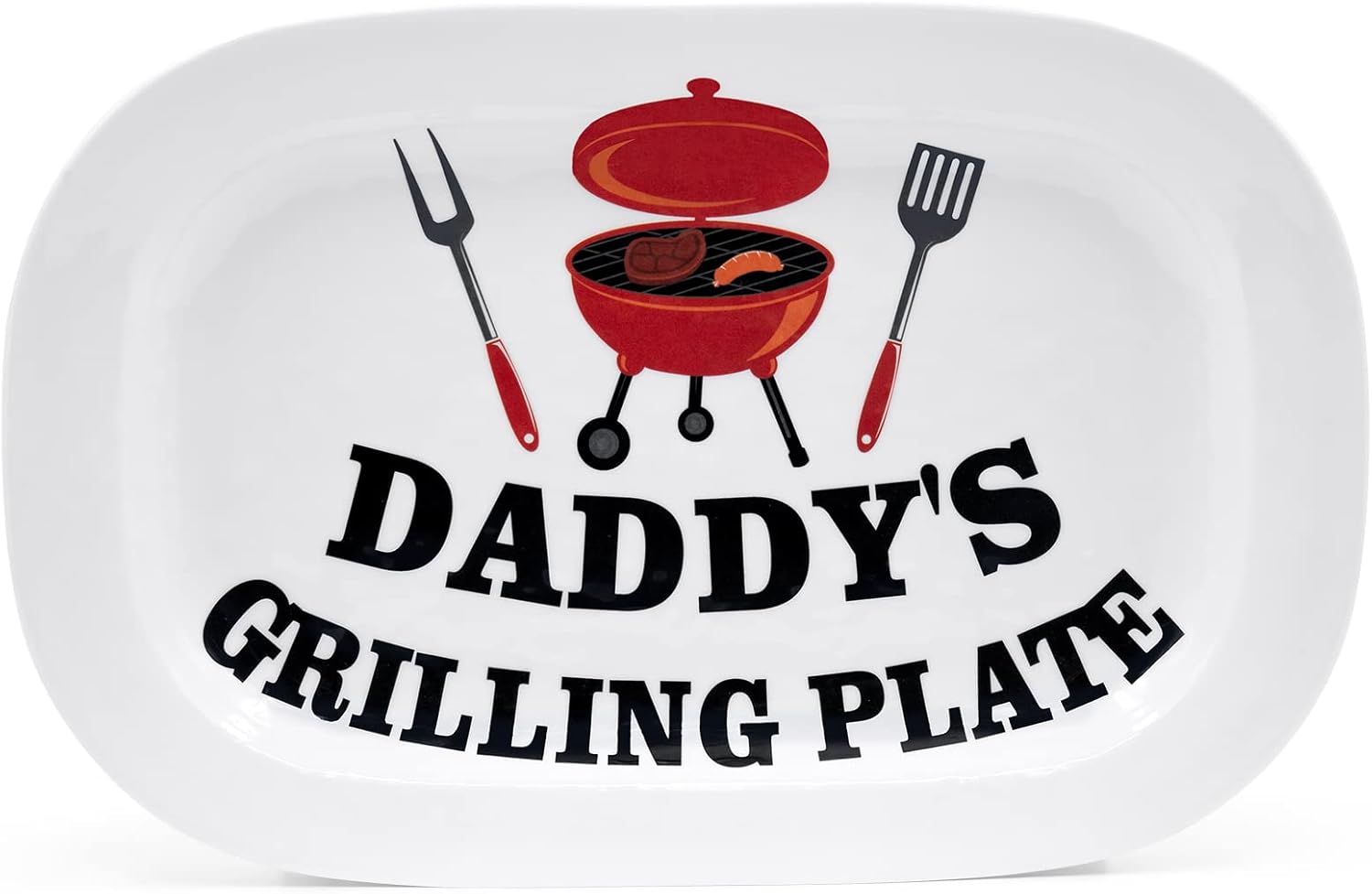 BBQ Daddy Grilling Platter Gift Father s Day Barbecue Serving Tray Plate Dishes Birthday Valentine's Day Gift Ideas for Him Men Grandparent Dad Outdoor Indoor