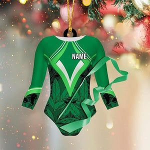 Custom Gymnastics Leotard Ornament 2d Personalized Name Christmas Decoration