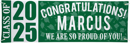 Let's Make Memories Personalized Graduation Banner Class of 2025 - Graduation Party Decorations - Congratulations Banner - Indoor/Outdoor Vinyl - Best in Class