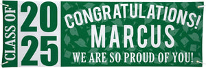 Let's Make Memories Personalized Graduation Banner Class of 2025 - Graduation Party Decorations - Congratulations Banner - Indoor/Outdoor Vinyl - Best in Class