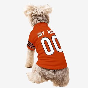 Chicago Dog T-Shirt Jersey Style Pet Clothes Personalized Custom Name and Number Gifts