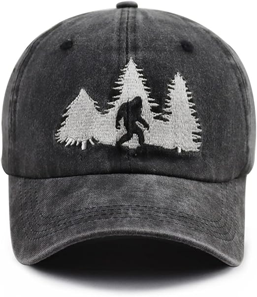Bigfoot Hats for Men Women, Funny Adjustable Cotton Embroidered Sasquatch Baseball Cap 61KyWJciiiL._AC_SX522.jpg
