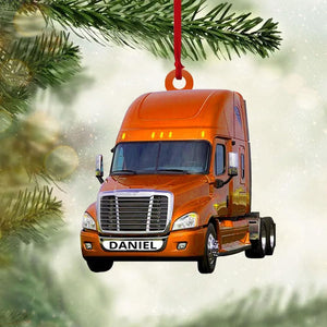 Personalized Truck Ornament for Christmas Tree Acrylic for Xmas Tree Decor Customized Hanging Gifts