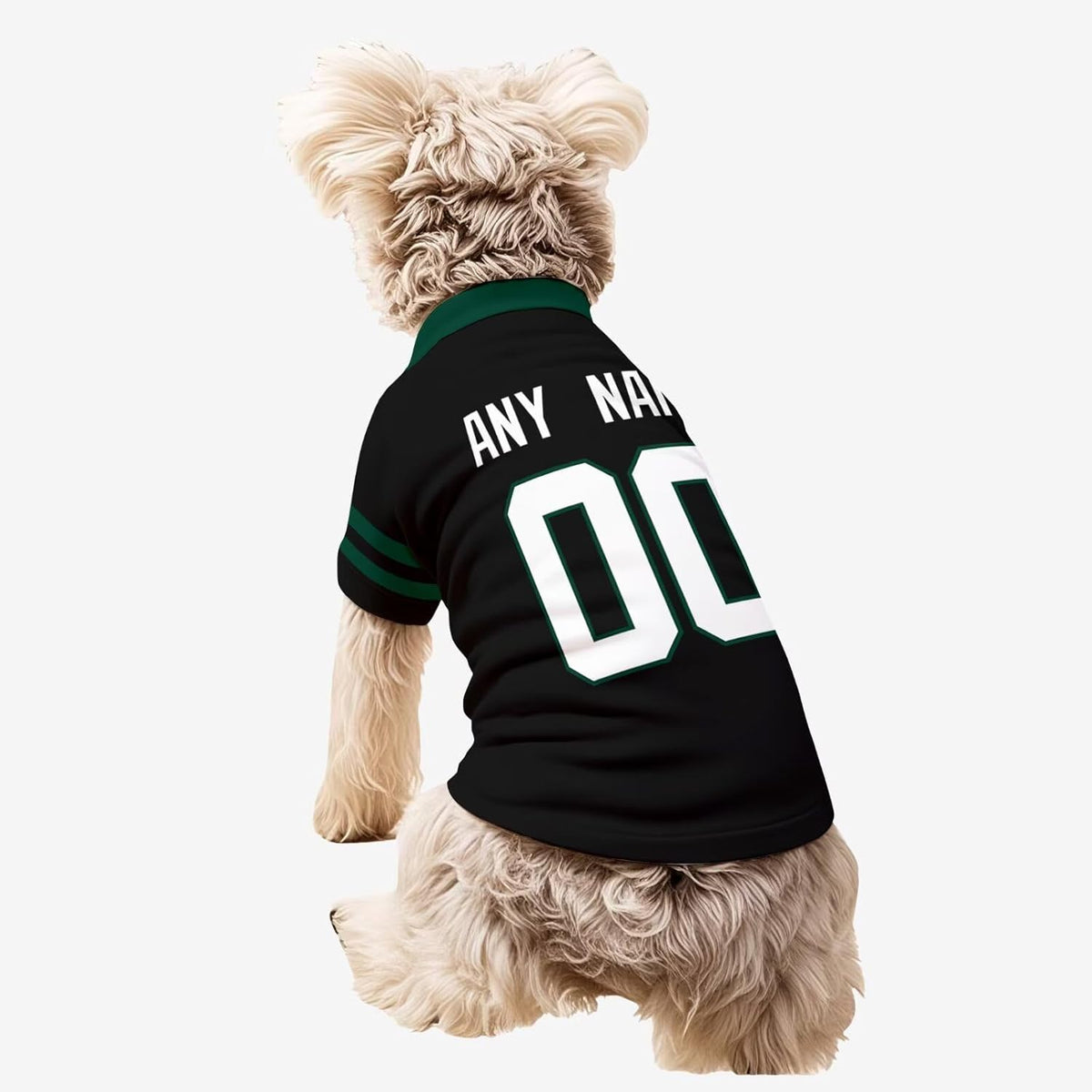 New York J Dog T-Shirt Jersey Style Pet Clothes Personalized Custom Name and Number Gifts