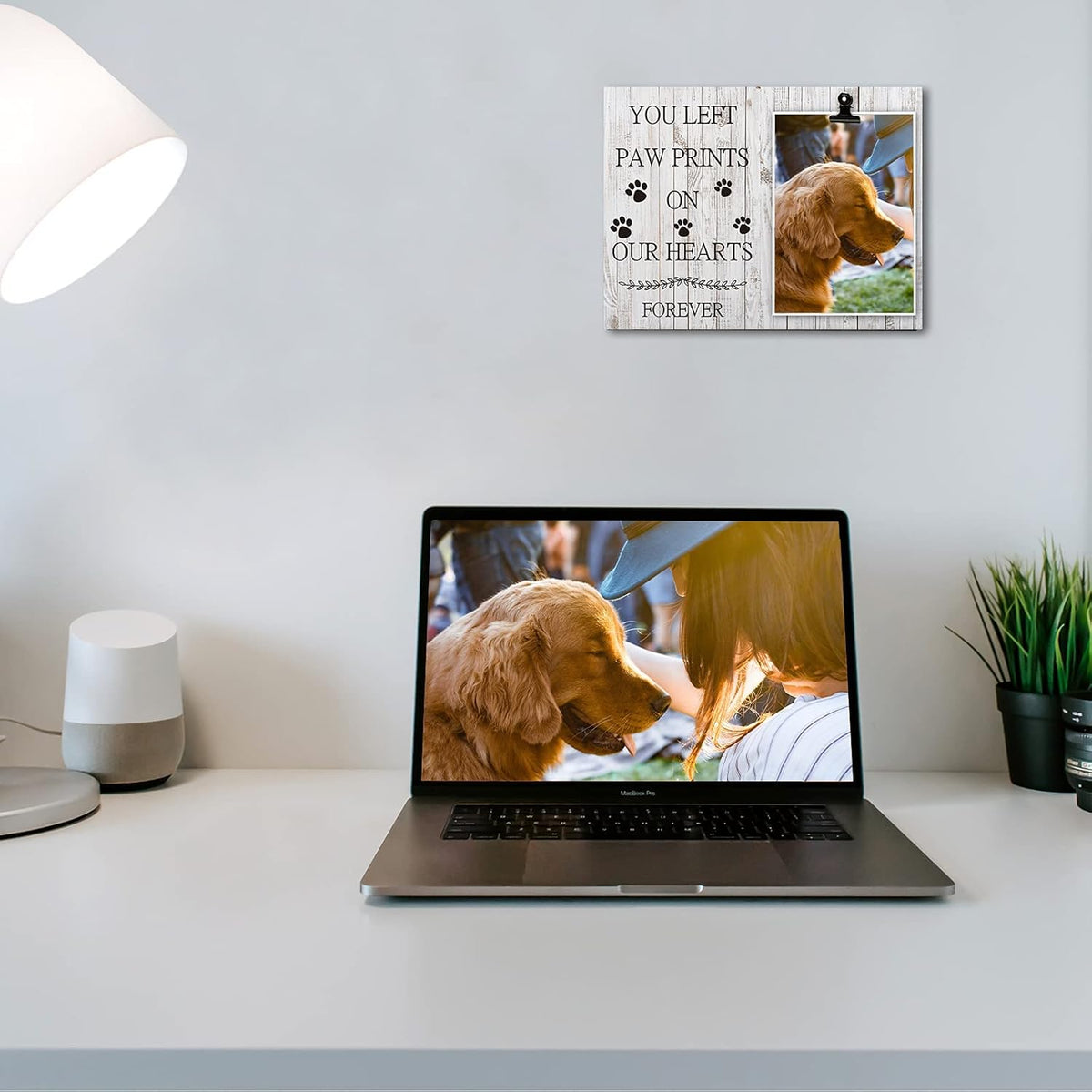 Pet Picture Frame Cat or Dog Frame Custom Photo Clip Frame Memorial Pet Loss Picture Frame Memorial Dog Gift