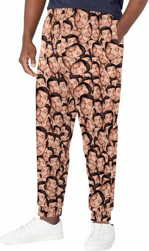 Custom Face Sweatpants with Picture, Personalized Smiley Photo Sweatpants, Funny Sweatpants with face,Funny Sweatpants Gifts for Men Women