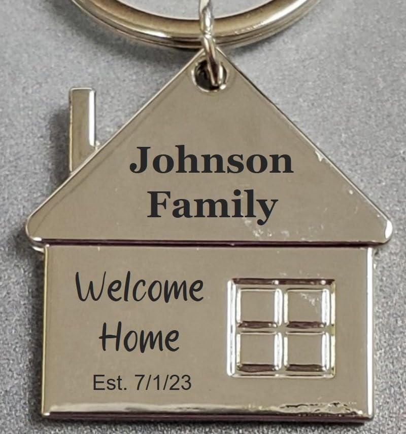 Key Chain House Shaped Pendant Keychains Home Keychain Set Cute Home with Window Key Charm Metal Keyring Gift