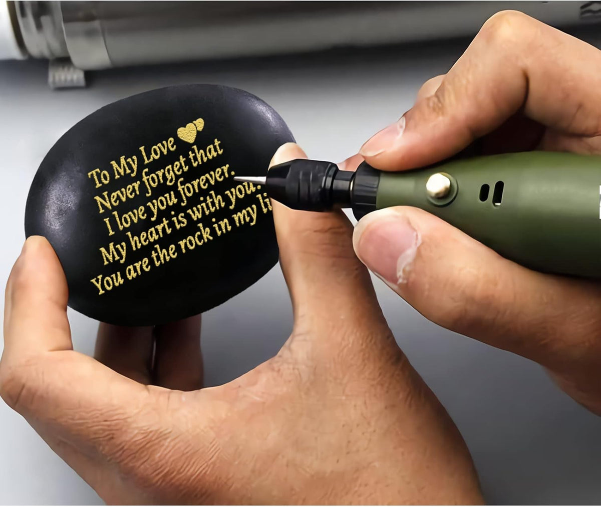 Anniversary Wedding Gifts for Him Her Boyfriend Girlfriend Husband Wife, Unique Engraved Rock Gifts with Romantic Words