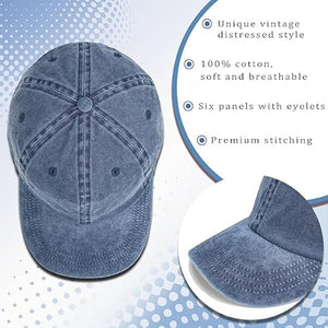 60th Birthday Gifts for Men Women Hats Vintage 1966 Blue Baseball Cap Personalized Embroidery cap for Grandpa