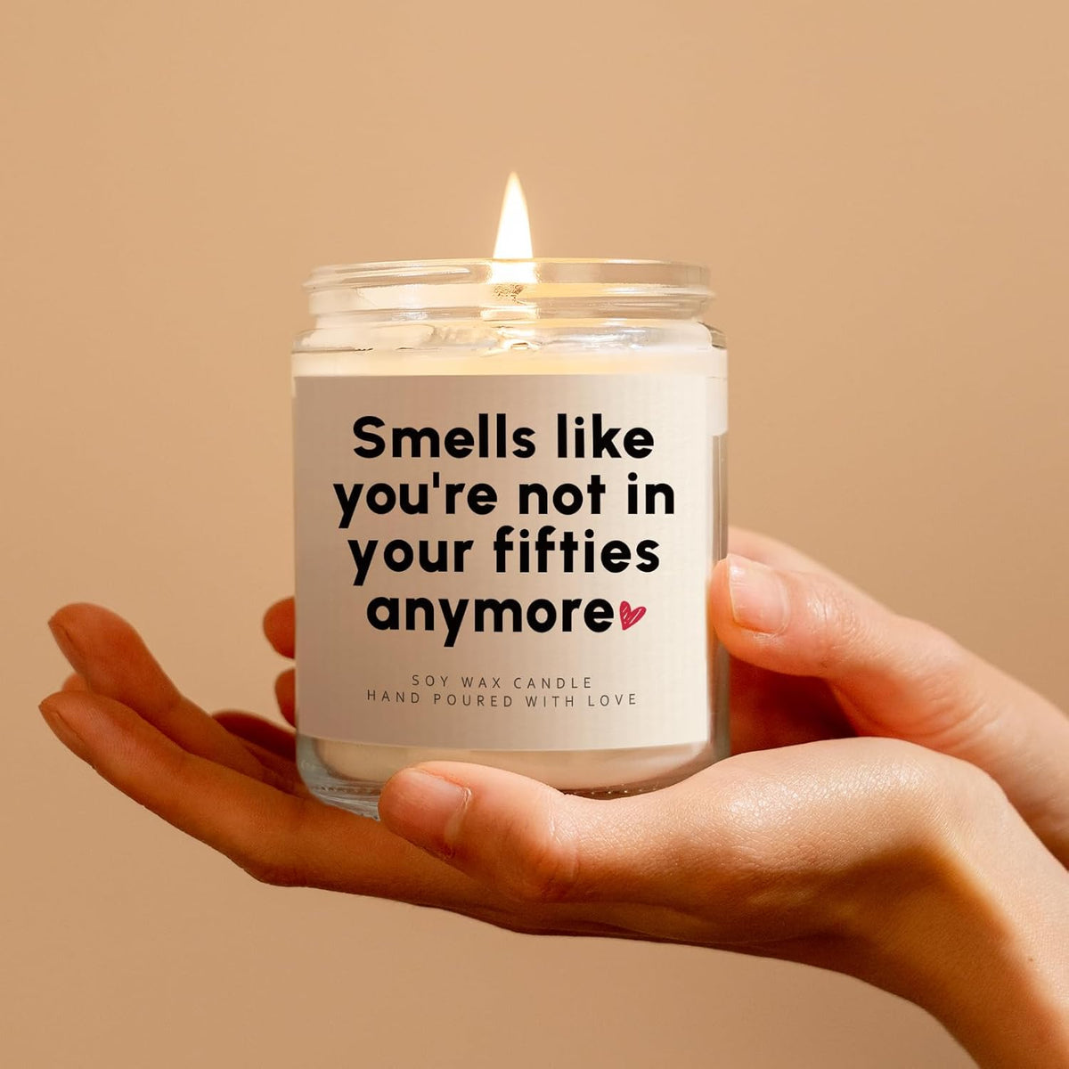 Funny 60th Birthday Gifts for Women Men- Handmade Lavender 60th Birthday Candle- 60th Birthday Decorations, 60th Birthday Gift Ideas, Gifts for 60th Birthday Wife Husband Mom Sister Friend