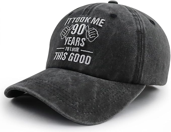 It Took Me 90 Years to Look This Good Hat for Women Men, Funny Adjust Embroidery 90th Birthday Baseball Cap 61XAZ_dbWyL._AC_SX679.jpg?v=1754453442
