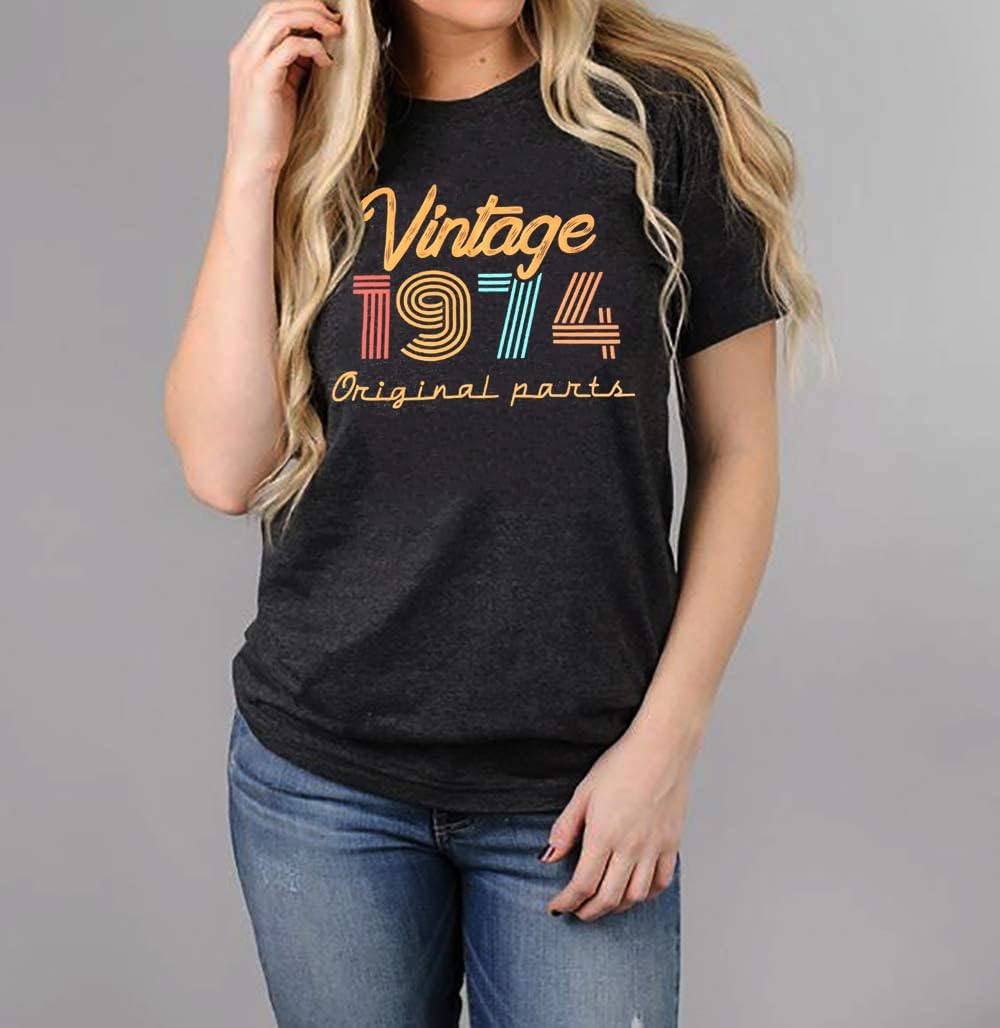 Vintage 1974 Original Parts Shirt, 50th Birthday Shirt, Gift For Family