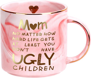 Mothers Day Gifts for Mom from Daughter Son Kids,Coffee Mug for Women,Funny Birthday Gifts for Mom Wife from Husband,Unique Retirement Anniversary Mothers Day Presents for Mama Stepmother