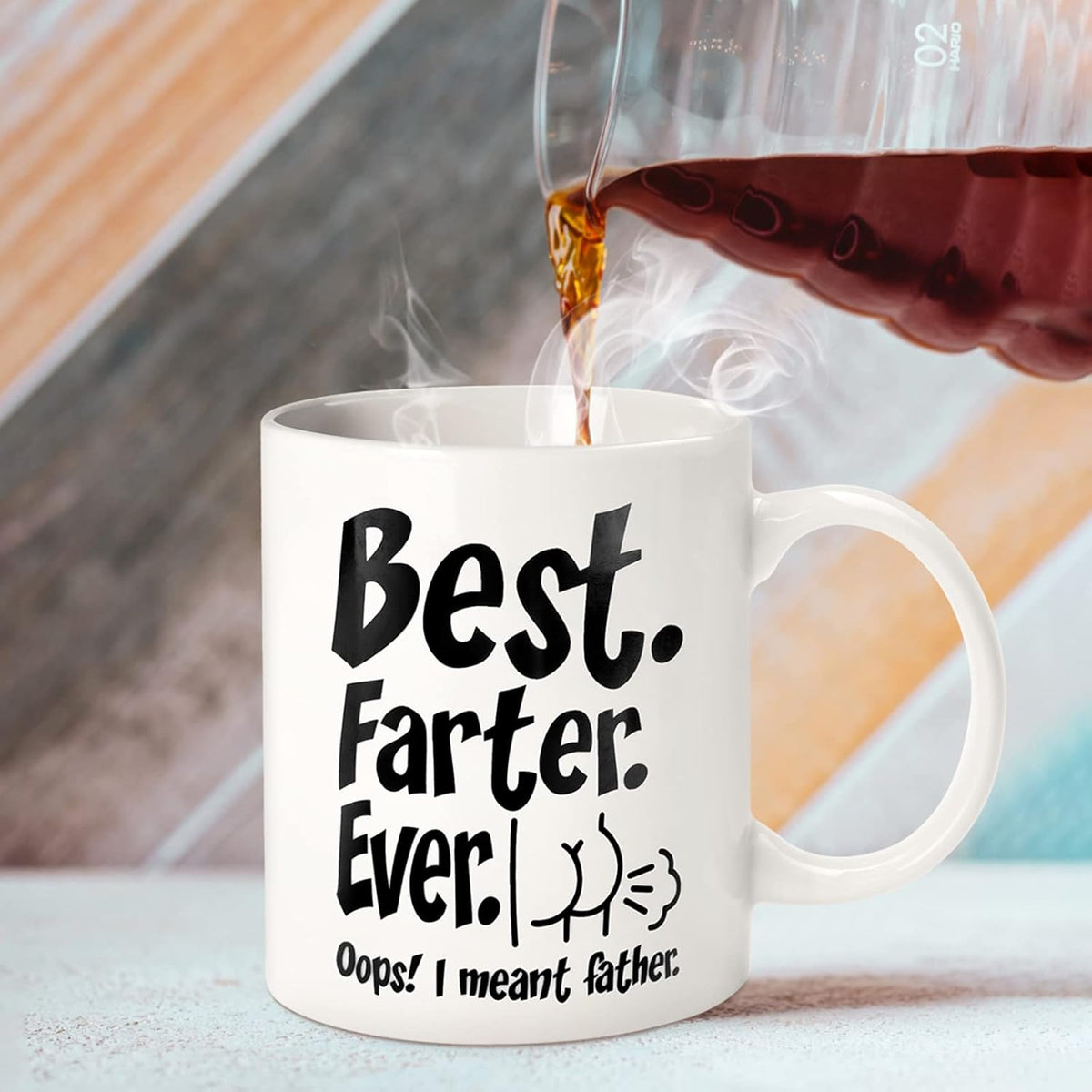 Best Farter Ever I Meant Father , Fathers Day Funny Gifts for Dad Husband Him from Daughter Son Kids Wife -,Birthday, Anniversary Gag Presents Ideas for PaPa Step Dad