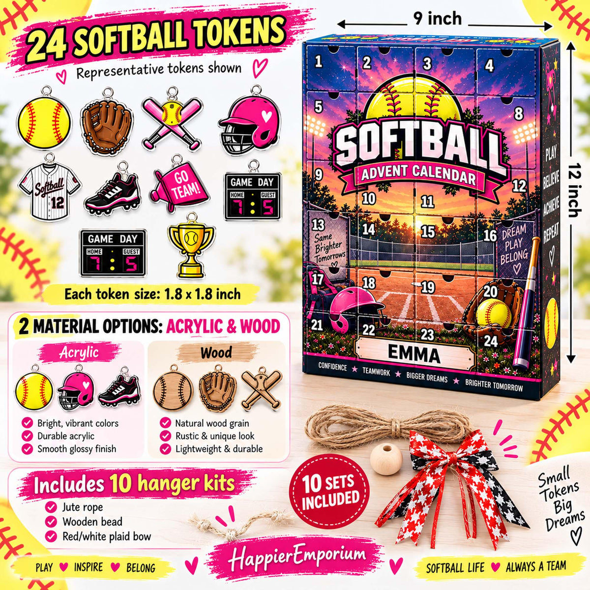 Personalized Softball Advent Calendar 2026, Custom Softball Blind Box, 24 Day Christmas Countdown with Softball Tokens, Xmas Countdown Gifts 61a0329a-8676-40b3-8a07-9d11f1435f1c-il_fullxfull.8613306471_qhtn.jpg