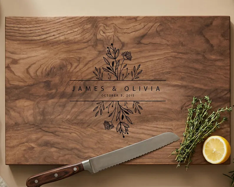 Personalized Walnut Cutting Board, Custom Wedding Gift, Engraved Couples Name, Bridal Shower 61a127b5-1146-4c8a-8f60-8a87b9bc54ea-DSFSDDGFDFDFG-1-.webp