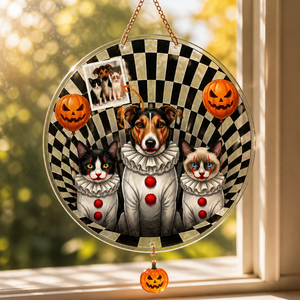 Custom Halloween Pet Doormat – Beware of the Pets - Personalized 1 Layered Suncatcher with Charm 61ab8e48-b473-456e-ae7d-7fd13e5d7e2b.jpg