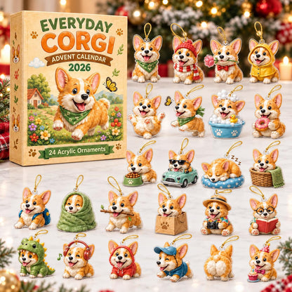 Everyday Corgi Advent Calendar 2026, 24 Day Christmas Countdown, Flat Acrylic Dog Ornaments, Gift for Corgi Lovers, Holiday Tree Decorations 61afdc62-a1c4-4c4e-9e81-6fc357562e32-il_1588xN.8640204697_t4cg.jpg