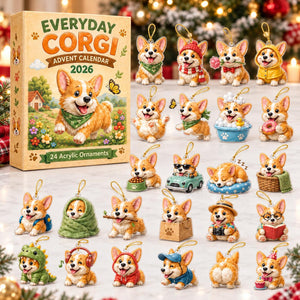 Everyday Corgi Advent Calendar 2026, 24 Day Christmas Countdown, Flat Acrylic Dog Ornaments, Gift for Corgi Lovers, Holiday Tree Decorations 61afdc62-a1c4-4c4e-9e81-6fc357562e32-il_1588xN.8640204697_t4cg.jpg