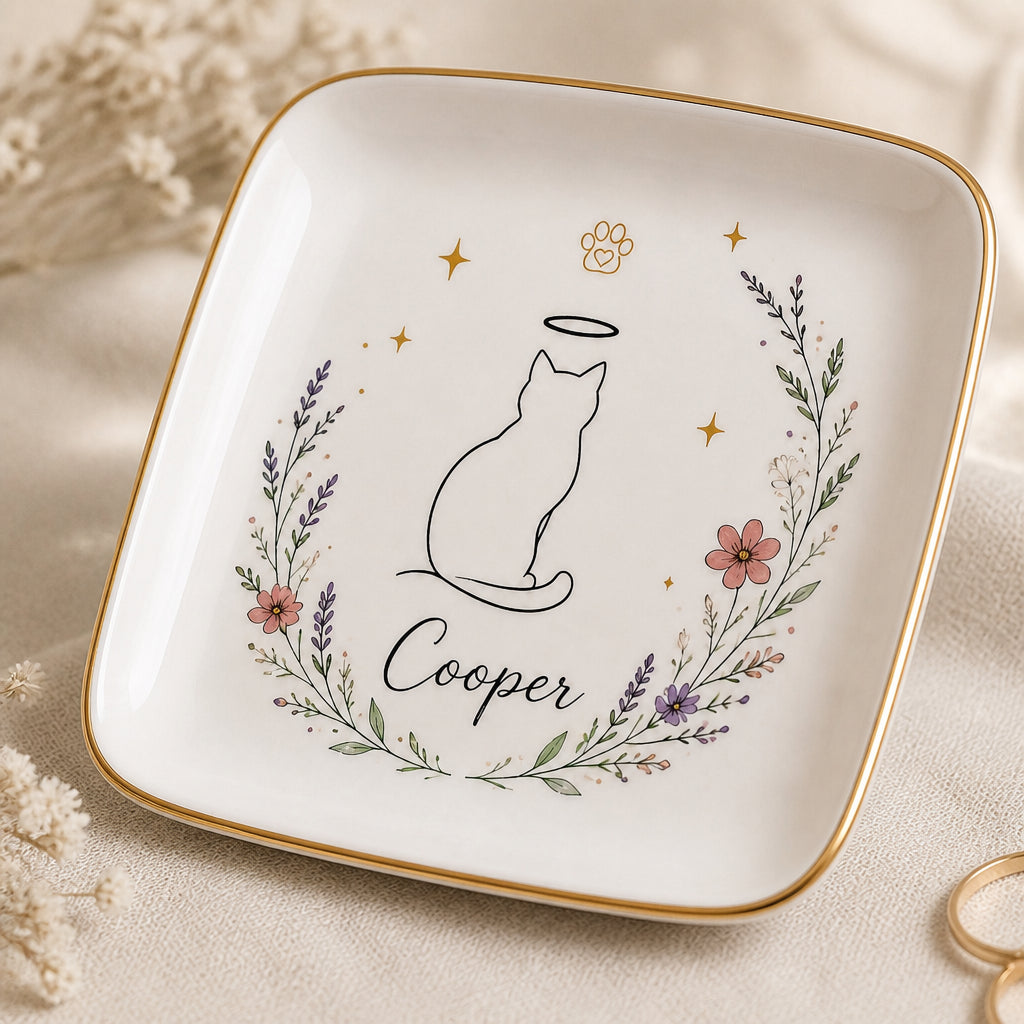 Angel Cat Memorial Jewelry Dish – Personalized Pet Name - Personalized Jewelry Plate 61c05a08-ea0a-474e-b64a-aca83e77852f.jpg