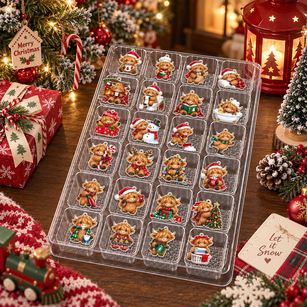 Personalized Highland Cow Christmas Advent Calendar Box, Custom Name 24 Charm Countdown Gift, Farm Animal Holiday Keepsake 61c39abc-3603-4f58-8df0-8d4d839d93e0-il_fullxfull.8588519885_g3sy.jpg