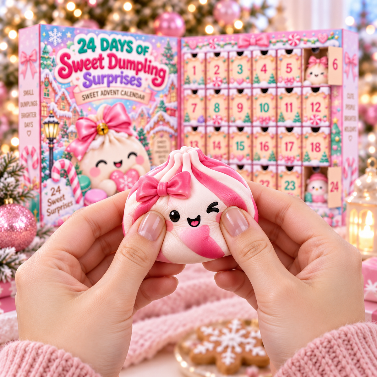 Pink Dumpling Advent Calendar 2026, 24 Days Squishy Christmas Countdown, Kawaii Surprise Toys, Cute Pink Holiday Gift for Girls 61c9d456-d1ac-47ef-a046-d677f25b003f-1867462d-ec75-4d62-b1f4-ebdb2f334514.png