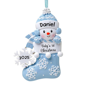 2025 Babys First Christmas Personalized Ornament Boy, Babies First, Grandson 1st Gift, Newborn Baby Gift Ideas, Baby's First Christmas 2025