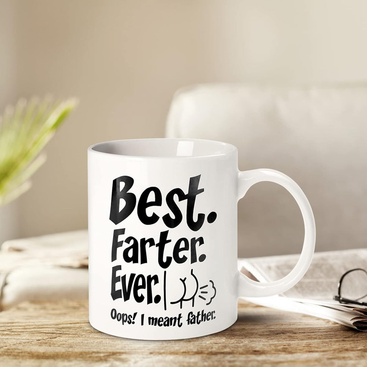 Best Farter Ever I Meant Father , Fathers Day Funny Gifts for Dad Husband Him from Daughter Son Kids Wife -,Birthday, Anniversary Gag Presents Ideas for PaPa Step Dad