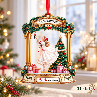 Personalized Nutcracker Clara Ornament, 2D Flat The Nutcracker Ballet Dancer Keepsake Ornament, Christmas Ballet Gift, Clara gift for Dancer 61d384fb-851c-4113-b948-1a701bc20665-39f5ccb7-d39b-4b7f-8a07-5c73ac6c893b.png
