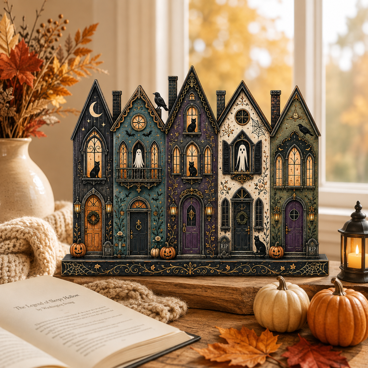 Halloween Haunted House Village Decor, Spooky Gothic House Display with Ghosts, Black Cats & Pumpkins 61d8cb72-4891-487e-a163-3cef6372ffe5-Image-Aug-12-2026-11_20_49-AM-3-.png