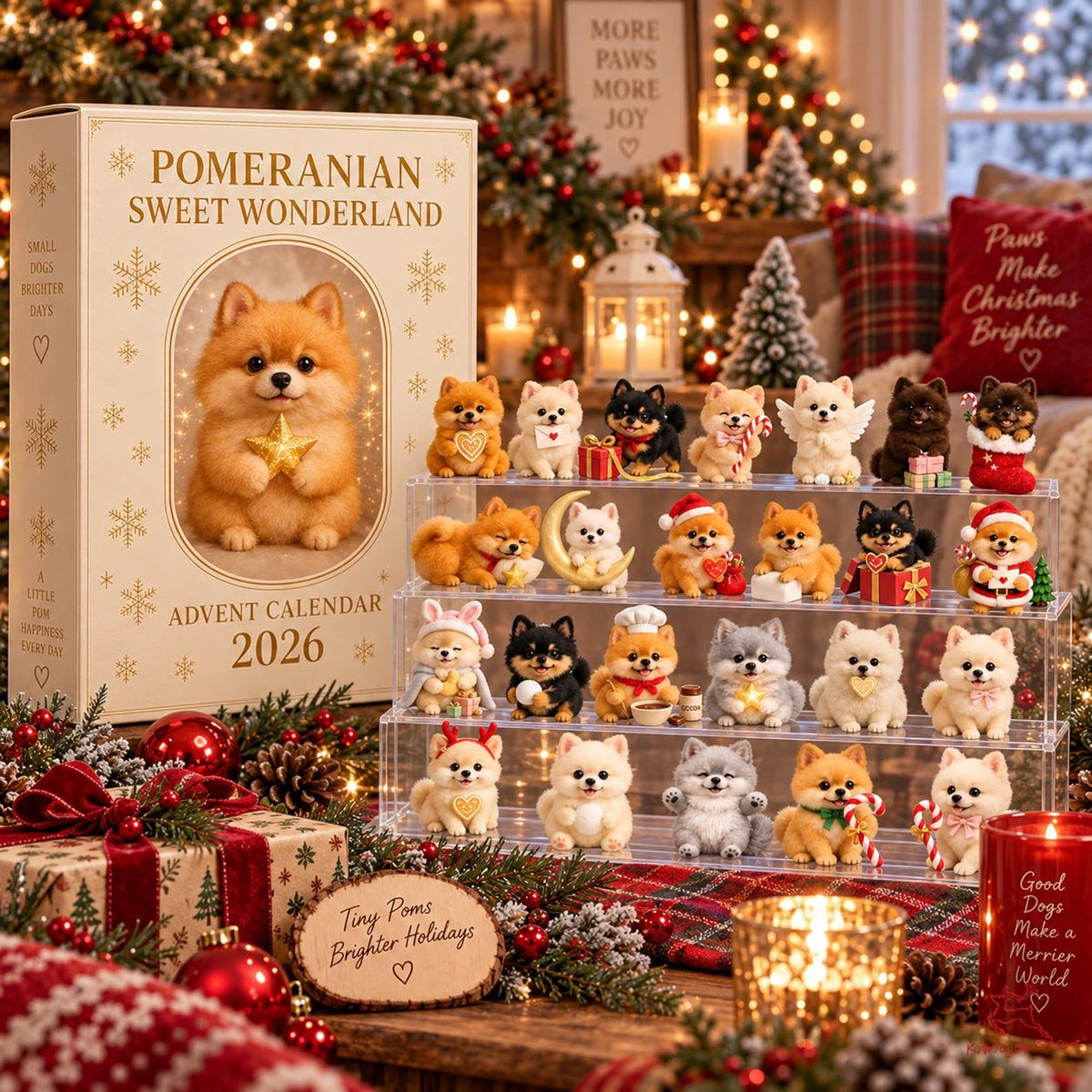 Pomeranian Christmas Advent Calendar 2026, 24 Acrylic Dog Ornaments Countdown Box, Dog Lover Gift & Decor 61e11d34-6a5c-494f-acca-39d8e7d5d856-il_1588xN.8638180093_3eyu.jpg