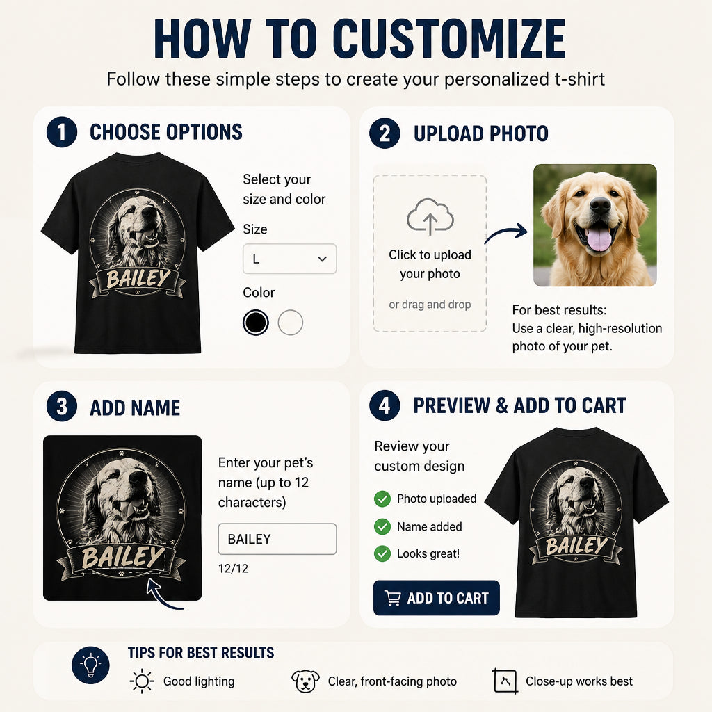 Custom Pet Portrait Name Tee — Engraved-Style Back Print - Personalized T-shirt 61f69914-b958-4b76-acdf-40fdda004cd2.jpg